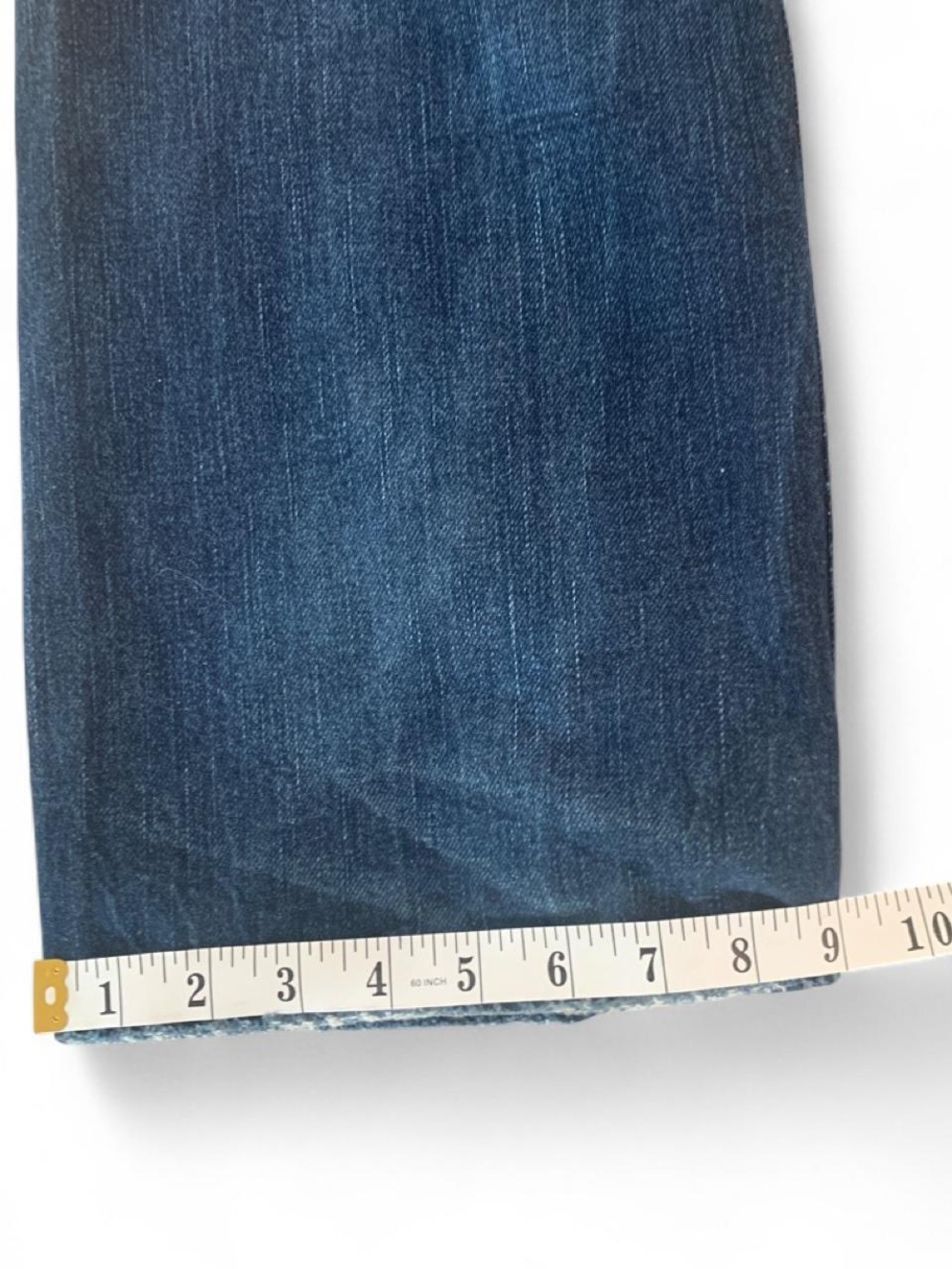 Early 2000s grunge 1921 western globe works dark wash bootcut jeans - Picture 5 of 8
